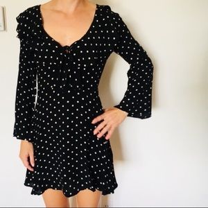 Topshop Polka Dot Black & White dress